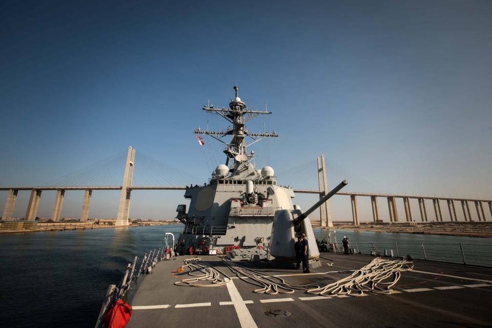 Navy destroyer USS Carney the Suez Canal