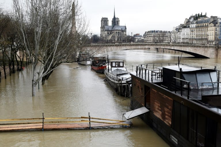 The Seine burst its banks in Paris after torrential downpours