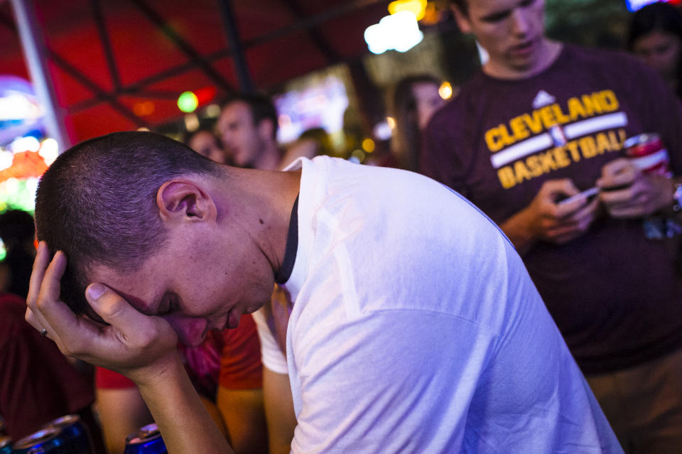 If you play parlays, you have experienced a crushing defeat. (Photo by Angelo Merendino/Getty Images)