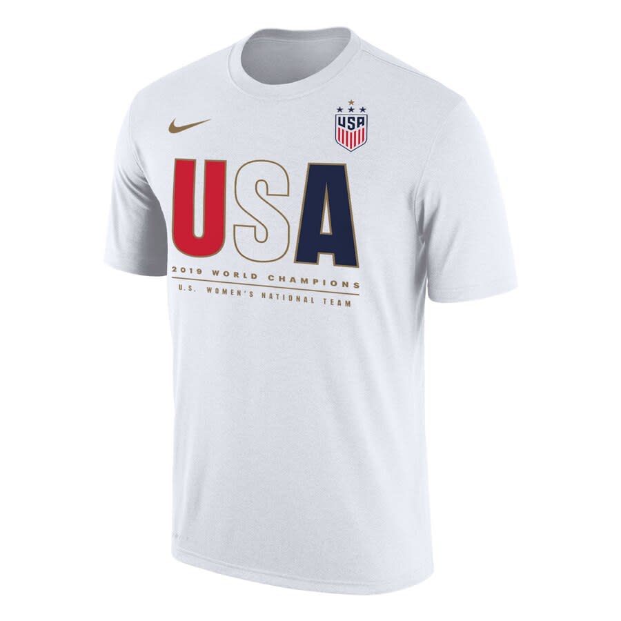 Men's Nike White USWNT 2019 FIFA Women's World Cup Champions T-shirt