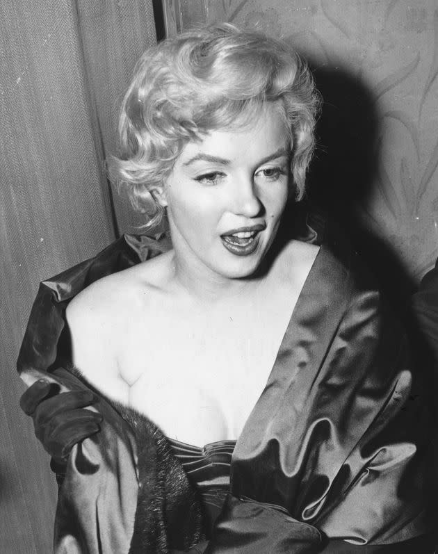 Marilyn Monroe photographed in London in 1956