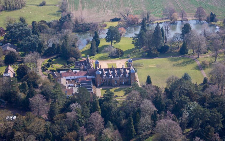 Maidwell Hall, in Northamptonshire, pictured today