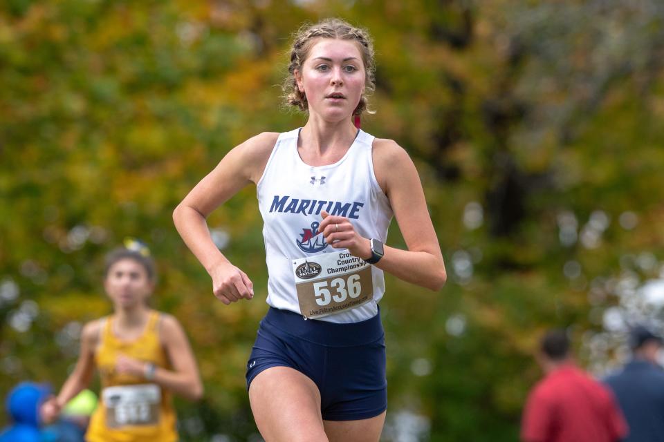 Minisink Valley graduate Adelle Leger, a junior at SUNY Maritime, was named the SUNY scholar-athlete of the year for NCAA Div. III women's cross country. PHOTO PROVIDED