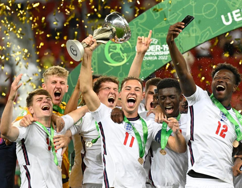 England’s Under-19s are European champions  (REUTERS)