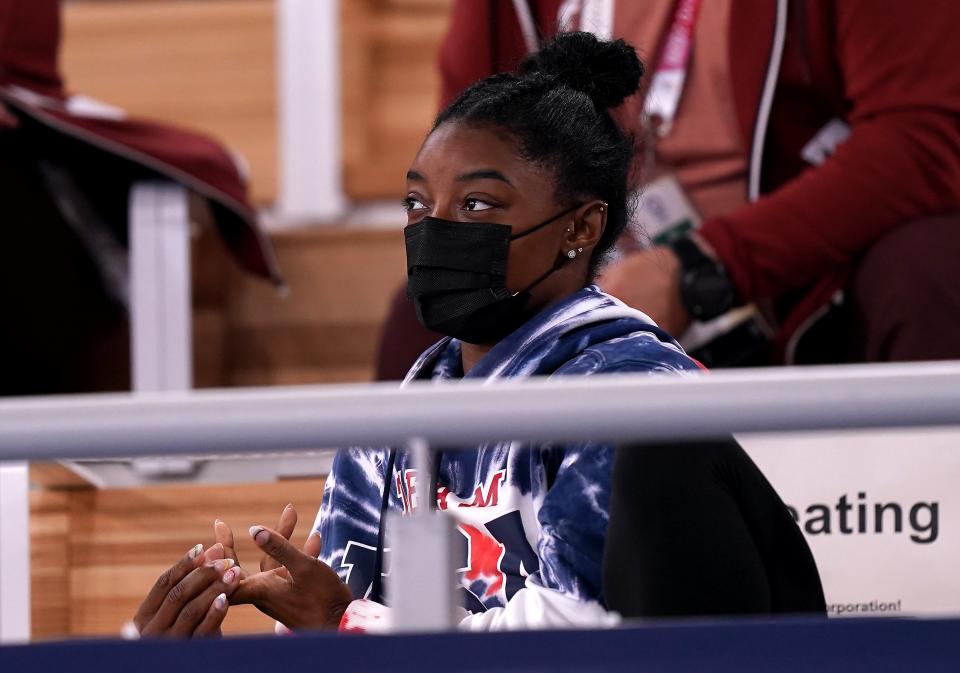 Simone Biles has thanked friends and family for their support (Mike Egerton/PA) (PA Wire)