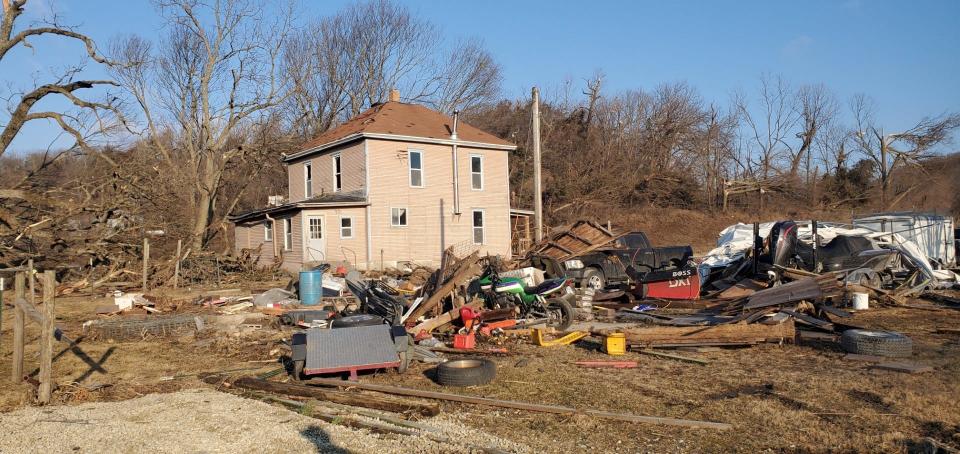 The Gainuss home was considered a complete loss by insurance.