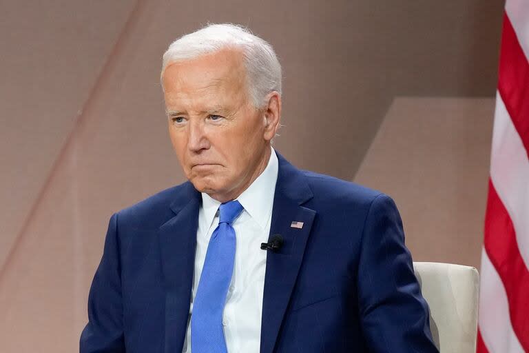 El expresidente Joe Biden asiste a un evento en el marco de la cumbre de la OTAN, el 11 de julio de 2024, en Washington. (AP Foto/Susan Walsh, Archivo)