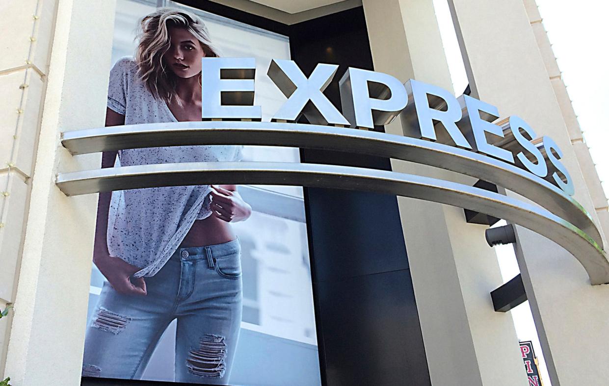 The exterior of an Express Store located in the Easton Town Center in Columbus, Ohio on June 25, 2015. The company on Monday announced it had filed for bankruptcy.