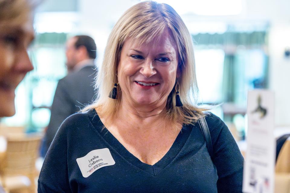 Labor Commissioner Leslie Osborn attends a fundraiser for Oklahomans United for Progress, a group seeking to establish an open GOP primary in Oklahoma.