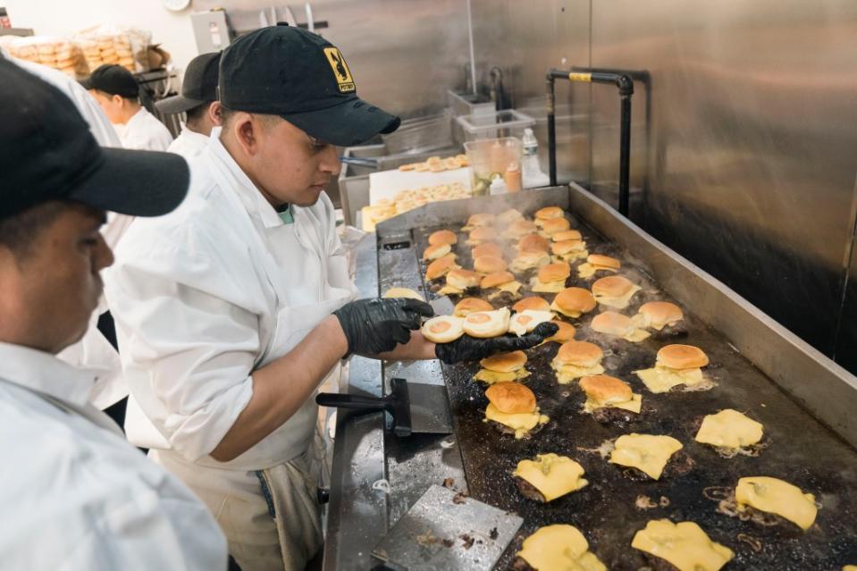 The cafe began flipping their affordable burgers in January. Stefano Giovannini