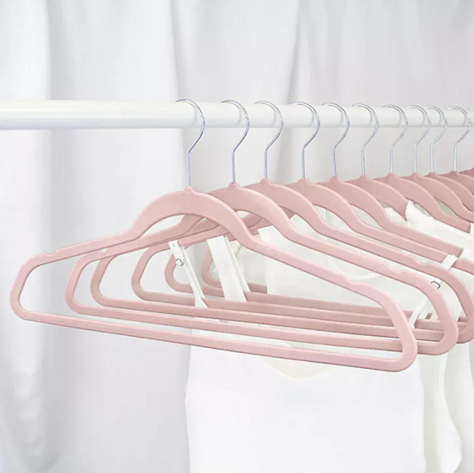 The hangers in pink