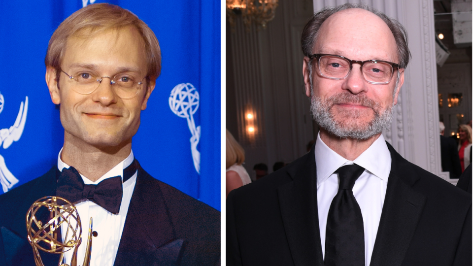David Hyde Pierce pictured in 1995 and 2023