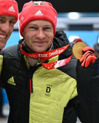 Friedrich with gold medal