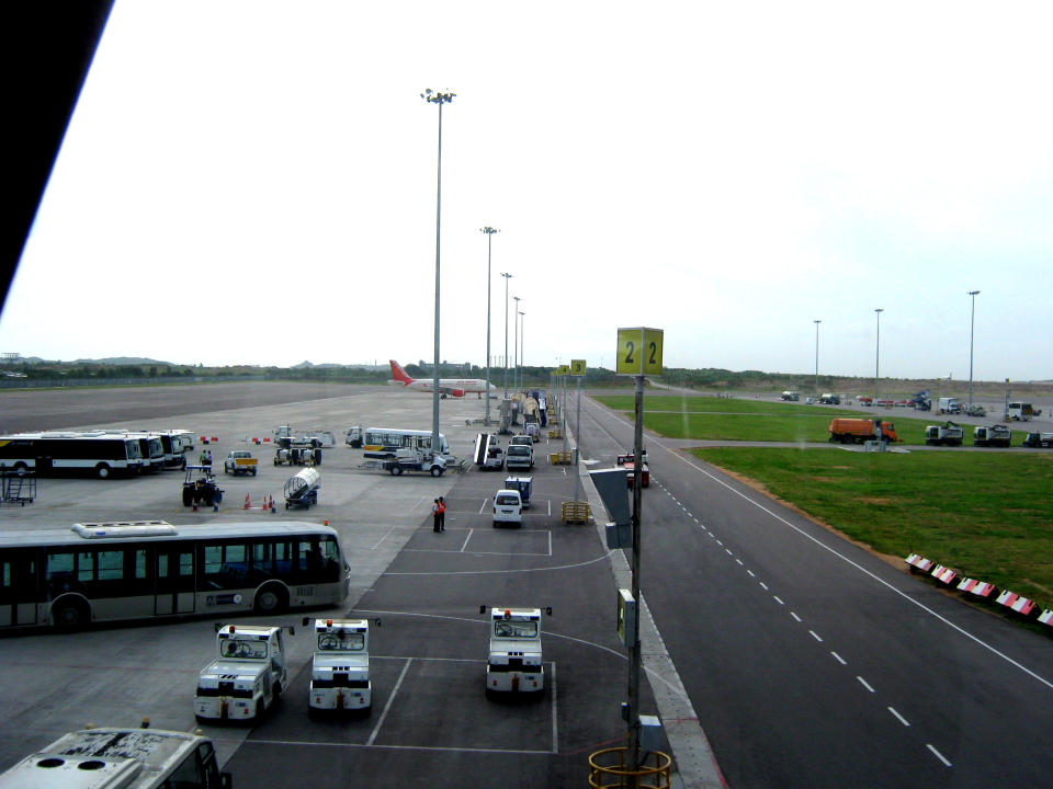 Last but not the least, Hyderabad’s Rajiv Gandhi Hyderabad International Airport witnessed <b>3.3 million</b> air arrivals, an increase of 6 percent in total arrivals in first quarter 2012 over same time last year. There were over 6.5 million arrivals in the first 6 months. (Photo: Anil Bharadwaj/Wikimedia Commons)