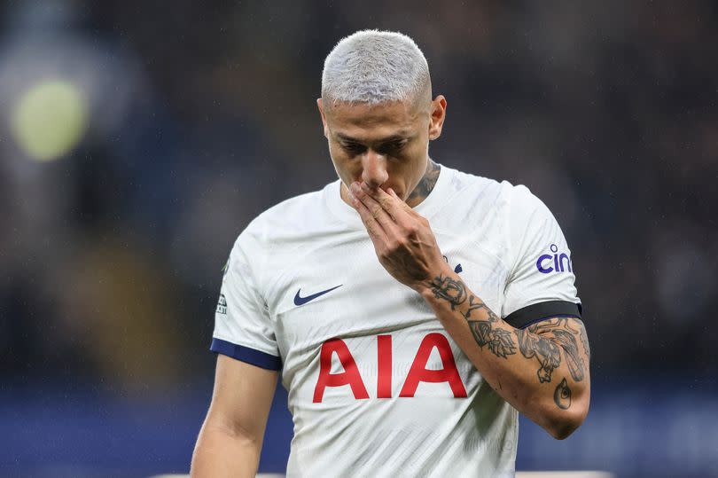 Richarlison looks dejected