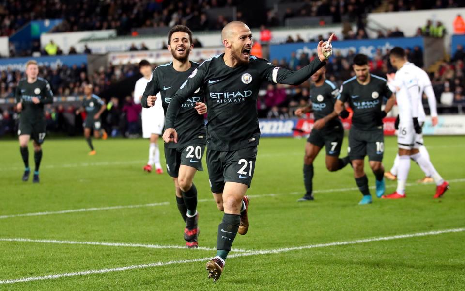 David Silva was on sensational form in City's latest win - PA