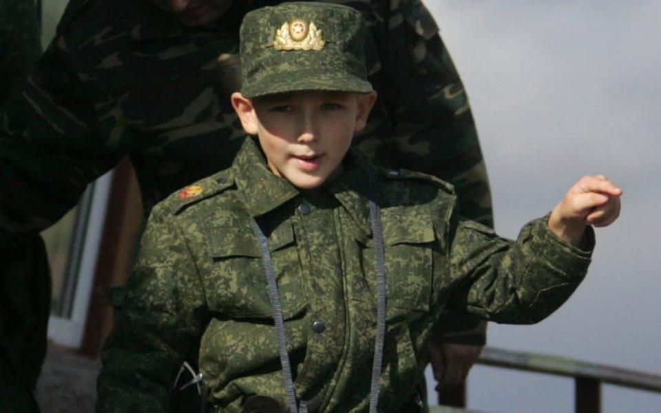 Nikolai Lukashenko during a military parade in 2009  - Getty Images Europe 