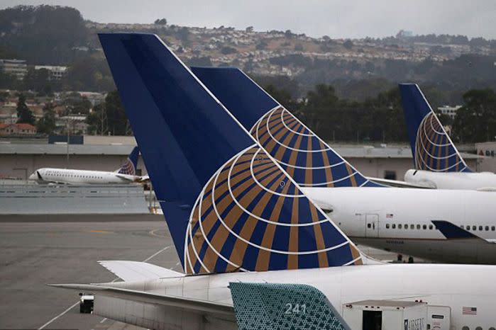 Staff from United Airlines overheard his exchange with another passenger and promptly removed him from the Chicago blund flight.