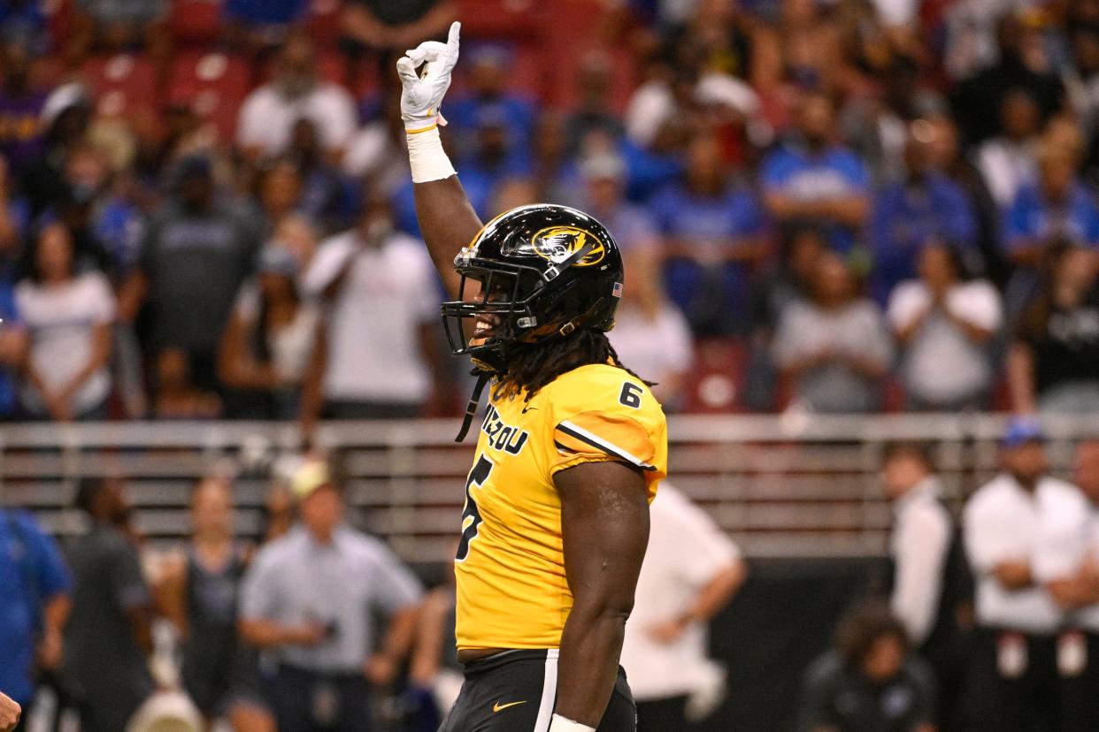 Missouri Tigers defensive lineman Darius Robinson (6) was the No. 27 overall pick by the Arizona Cardinals in the first round of the 2024 NFL Draft. Mandatory Credit: Joe Puetz-USA TODAY Sports