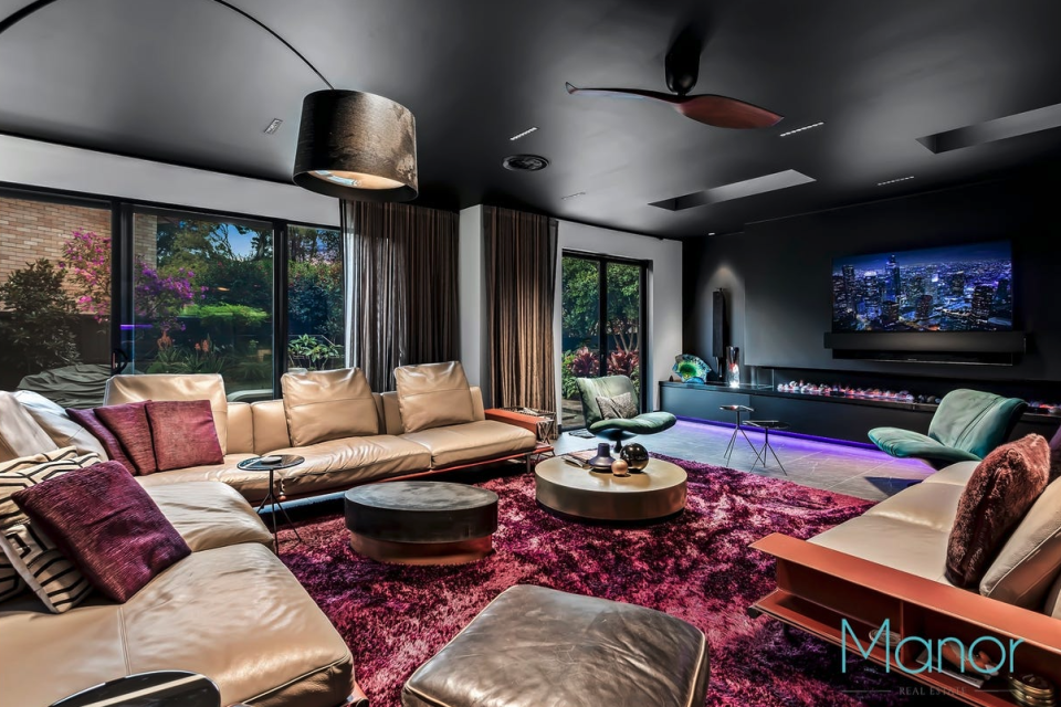 Interior of the living room in Baulkham Hills home