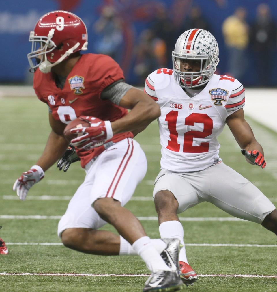 Ohio State's Doran Grant, getting set to tackle Alabama's Amari Cooper in the 2015 Sugar Bowl, is set to become the head coach at STVM where he starred in high school.