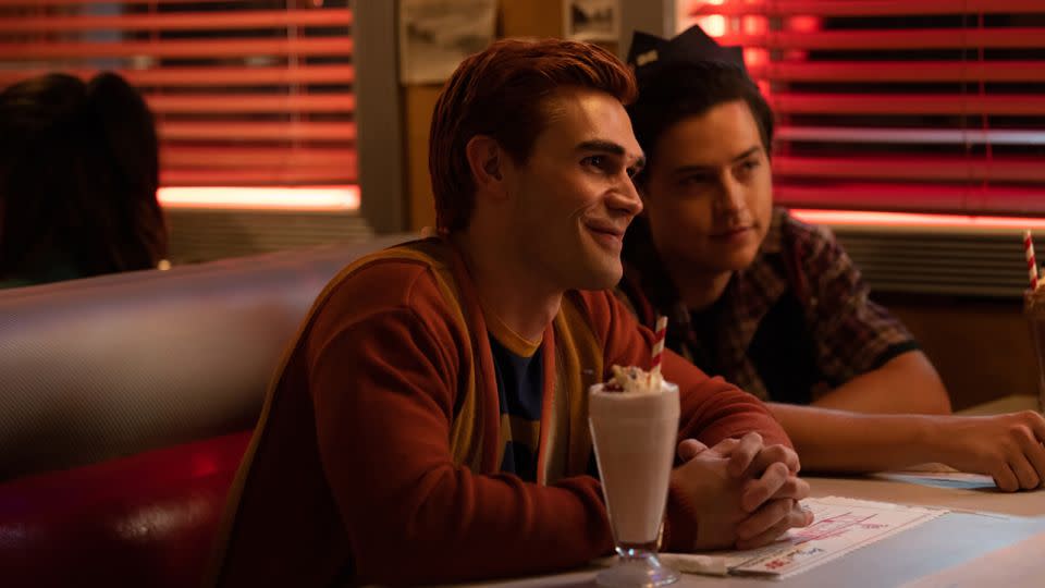 KJ Apa as Archie Andrews and Cole Sprouse as Jughead Jones - Justine Yeung/The CW