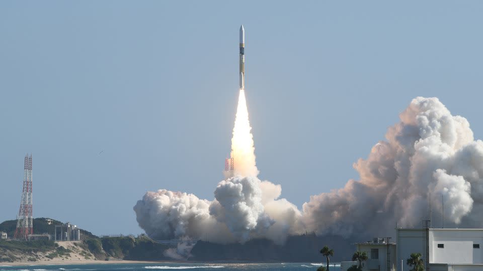 The Japan Aerospace Exploration Agency's SLIM lunar lander launched aboard a H-IIA launch vehicle on September 7, 2023, from the Tanegashima Space Center. - JAXA