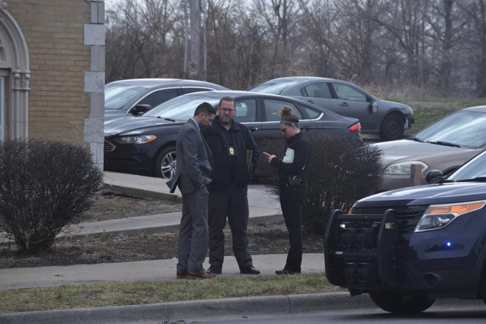 Kansas City police were investigating a homicide Wednesday afternoon after a person was found dead inside an apartment in the 2000 block of Linwood Boulevard. Officers detained one person of interest Wednesday.