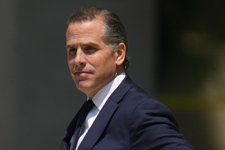 FILE - President Joe Biden's son Hunter Biden leaves after a court appearance, July 26, 2023, in Wilmington, Del. (AP Photo/Julio Cortez, File)