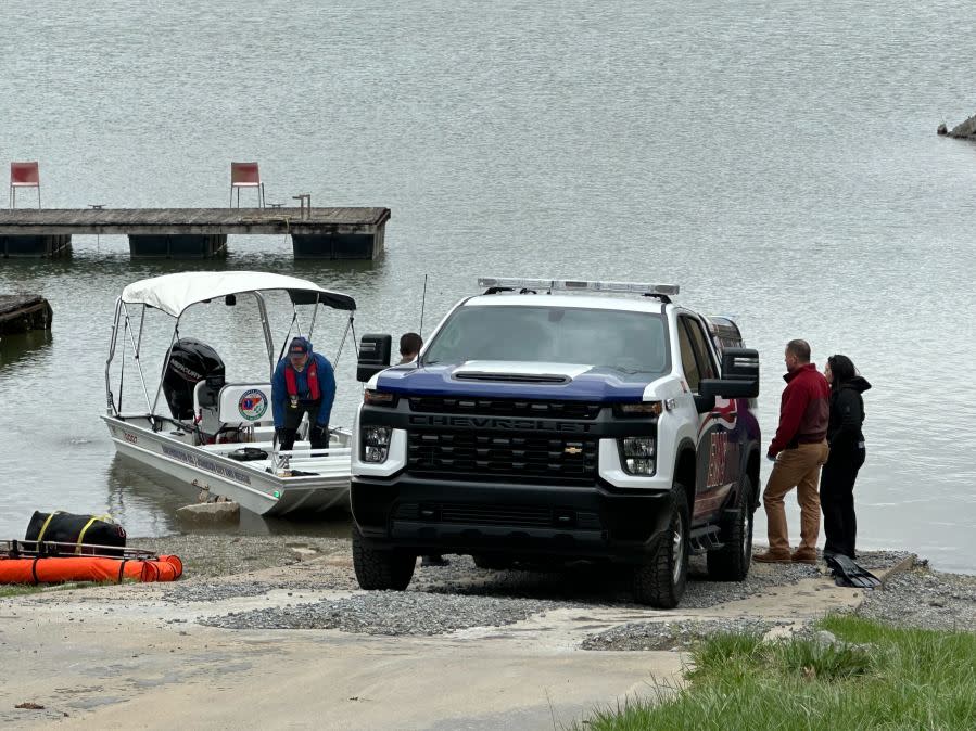 Photo: A body was found in Boone Lake Friday, according to the JCPD. (WJHL)