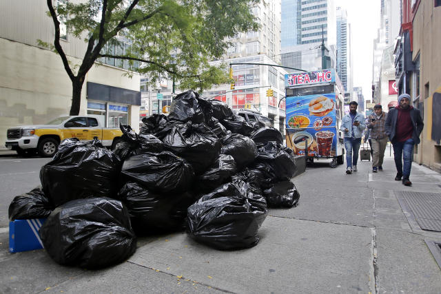 Ralph Lauren is SHAMED by NYC Sanitation department for putting trash  outside flagship Upper East Side store as city battles rat infestation