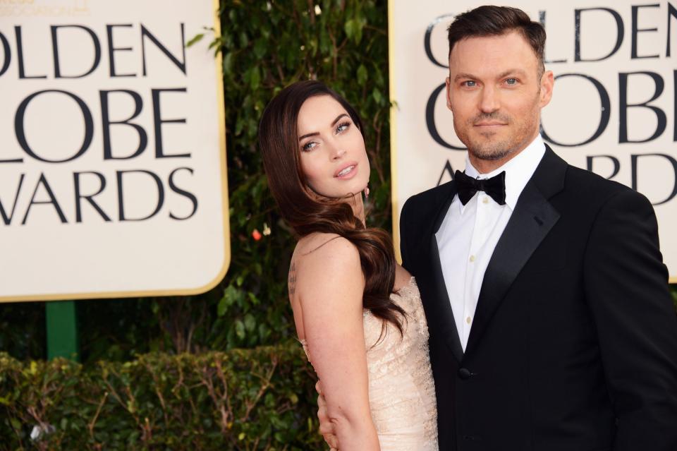 Megan Fox and actor Brian Austin Green, pictured at the 2013 Annual Golden Globe Awards, have split after nearly 10 years of marriage.