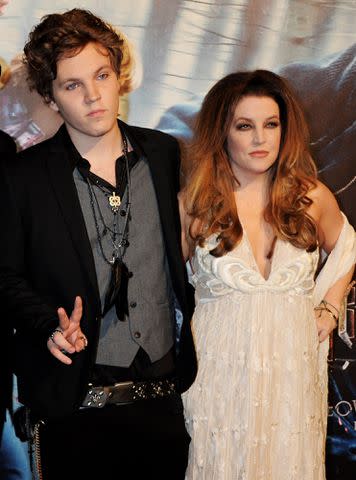 <p>Dave M. Benett/Getty</p> Ben Keough and Lisa Marie Presley attend the World Premiere of Harry Potter And The Deathly Hallows: Part 1 on November 11, 2010 in London, England.