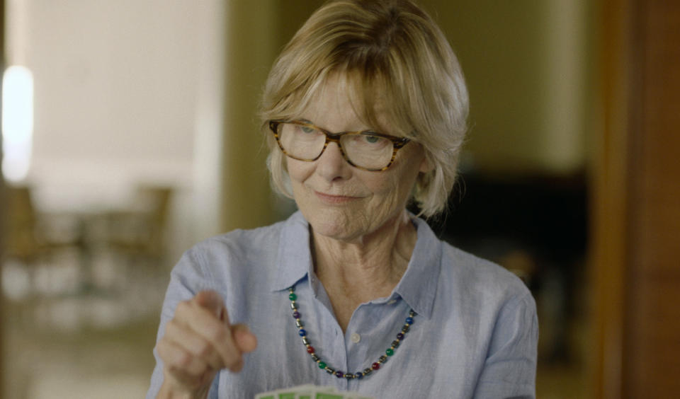 This image released by Gravitas Ventures shows Jane Curtain in a scene from "Queen Bees." (Gravitas Ventures via AP)