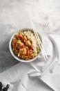 <p>This bowl is low in carbs and huge on flavor thanks to a magical little thing called cauliflower rice.</p><p>Get the <a href="https://www.goodhousekeeping.com/food-recipes/healthy/a42219/spicy-chicken-miso-stir-fry-recipe/" rel="nofollow noopener" target="_blank" data-ylk="slk:Spicy Miso Chicken Stir-Fry recipe;elm:context_link;itc:0;sec:content-canvas" class="link "><strong>Spicy Miso Chicken Stir-Fry recipe</strong></a>.<br></p>