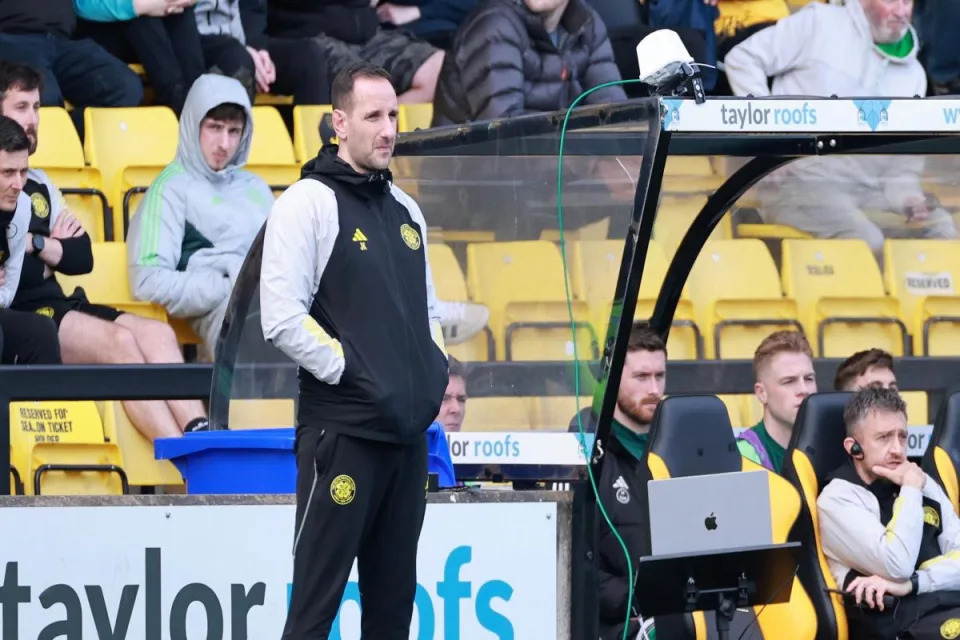 Celtic assistant John Kennedy thinks that their squad is looking strong for the trip to face Rangers. <i>(Image: PA)</i>