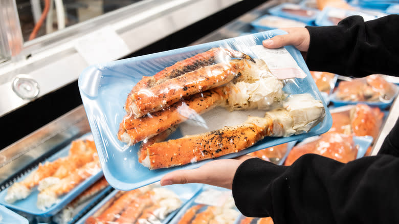 Package of crab legs