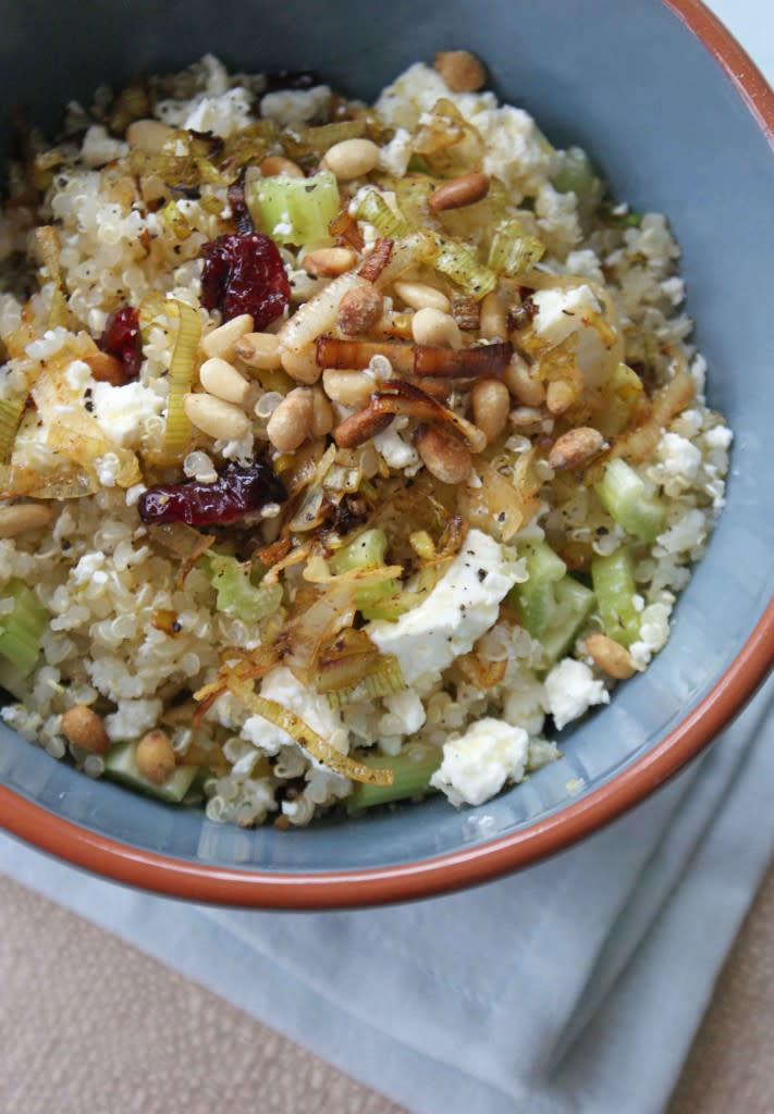 Quinoa Salad with Leeks and Feta