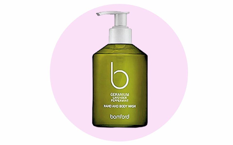 Geranium Hand and Body Wash, £25, Bamford.