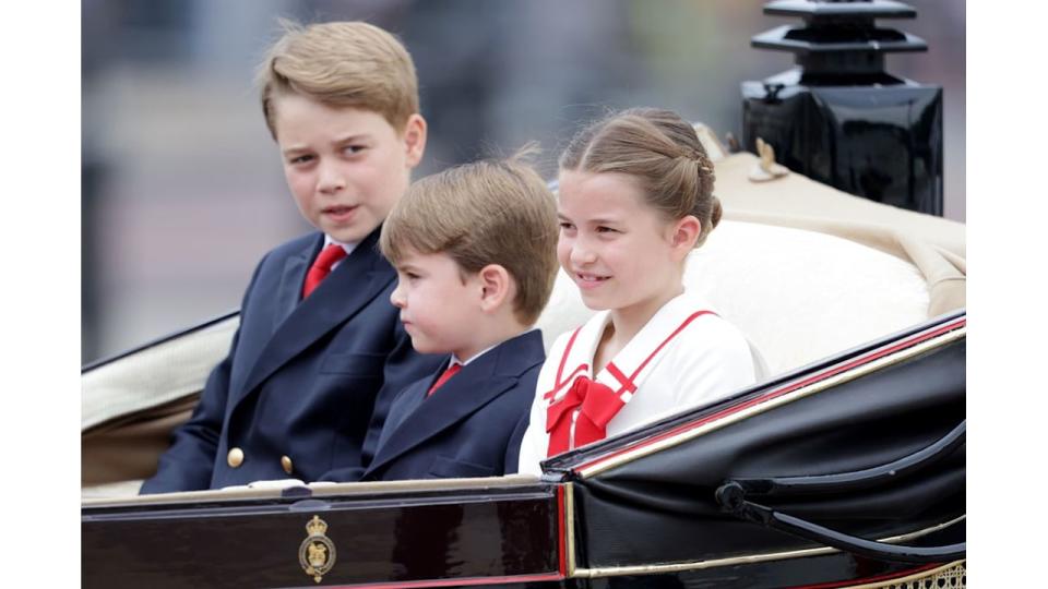 George, Charlotte and Louis at Trooping