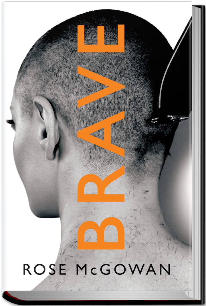 Rose McGowan shared the intense cover art for her new memoir 'Brave'