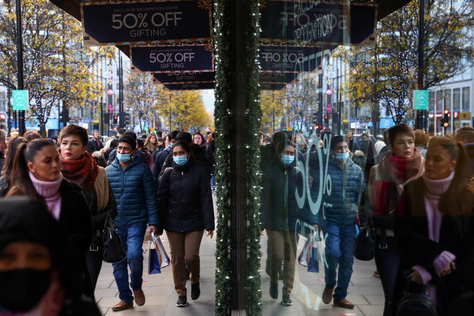 Shoppers at Regent Street, London 