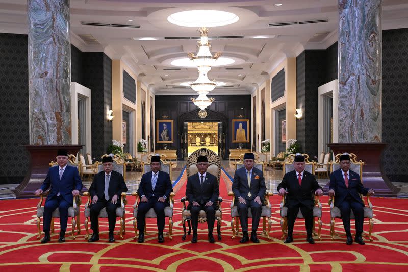 Election for the next Malaysian king at the National Palace in Kuala Lumpur