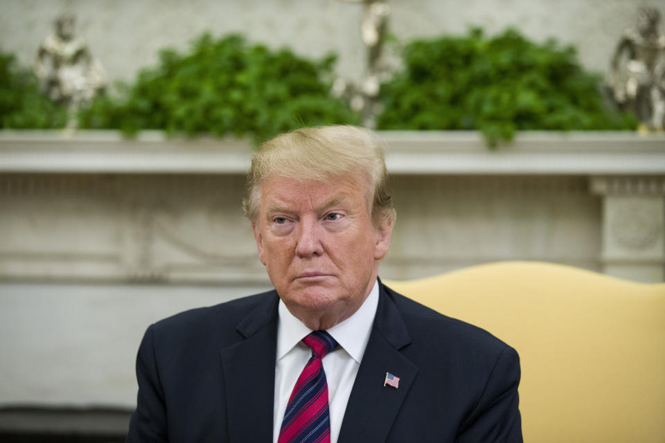 El presidente de Estados Unidos, Donald Trump, en la Casa Blanca. Foto: AP Photo/Alex Brandon.