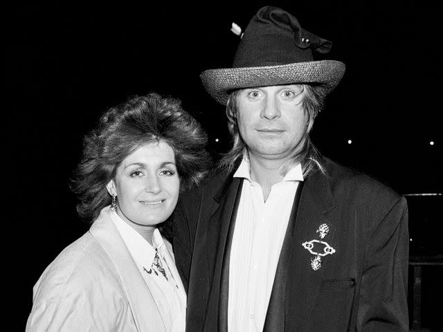 Dave Hogan/Getty Ozzy Osbourne and wife Sharon Osbourne circa 1985