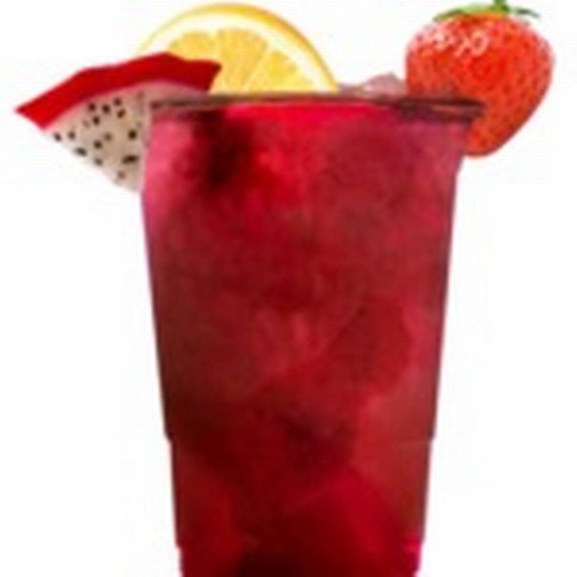 An image of Strawberry Dragon Fruit Lemonade.