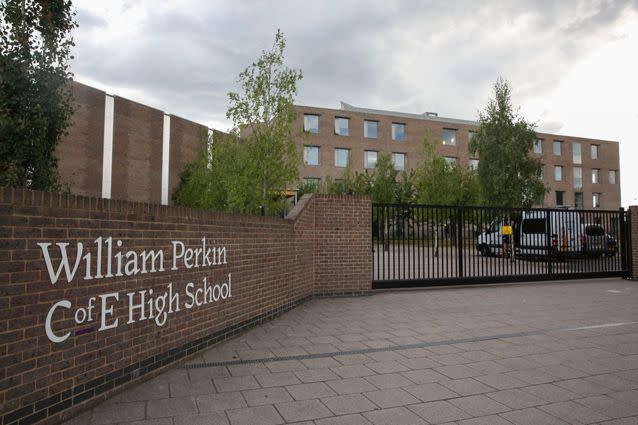 Police spoke with another student from the William Perkin C of E High School in Greenford.