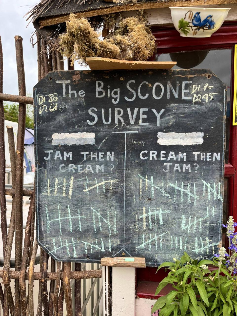 The big (and very important) Glastonbury scone survey (Twitter/@GlastoLive)