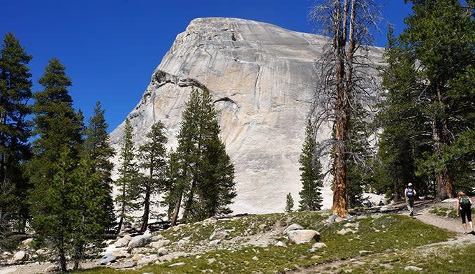 The short trail to Lembert Dome, on Tioga Road in Yosemite.