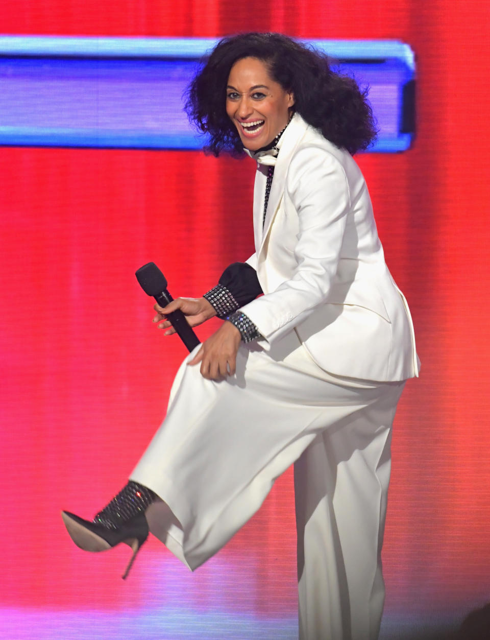 LOS ANGELES, CA - NOVEMBER 19:  Tracee Ellis Ross onstage during the 2017 American Music Awards at Microsoft Theater on November 19, 2017 in Los Angeles, California.  (Photo by Lester Cohen/WireImage)